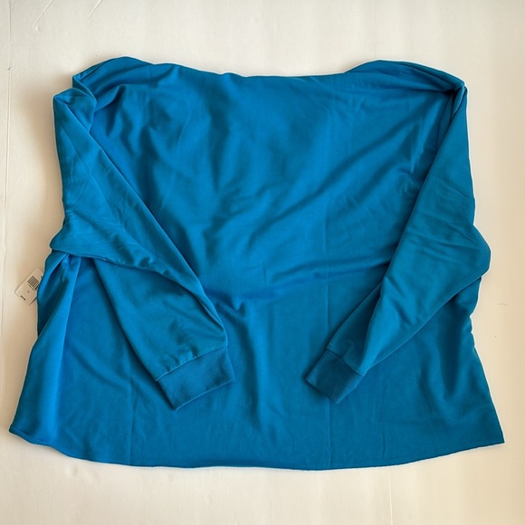 Disney blue cropped Disneyland Hoodie Sleeping Beauty Castle silhouette 3X - Picture 4 of 6